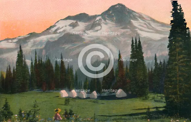 'Mount Rainier from Indian Henry's', c1916. Artist: Asahel Curtis.