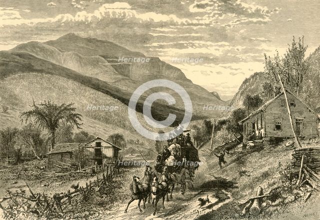 'Mount Washington, from the Conway Road', 1872.  Creator: John J. Harley.