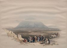 Mount Tabor from the Plain of Esdraelon, 1839. Creator: David Roberts (British, 1796-1864)