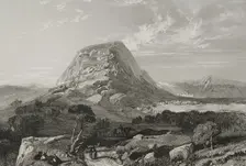 Mount Tabor, Lower Galilee, 1840. Creator: Émile Rouargue
