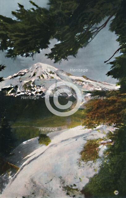 'Mount Tacoma from Eagle Peak, Washington', c1916. Artist: Asahel Curtis.
