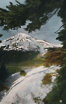 Mount Tacoma from Eagle Peak, Washington c1916. Artist: Asahel Curtis