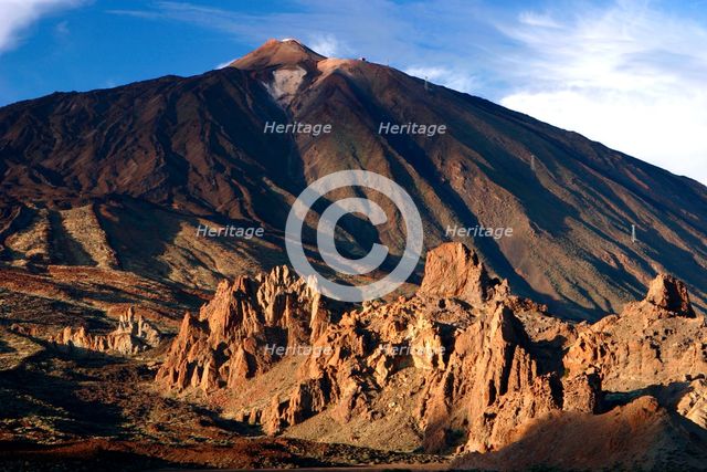Mount Teide volcano, Parque Nacional del Teide, Tenerife, Canary Islands, 2007. Creator: Peter Thompson.