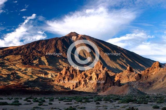 Mount Teide volcano, Parque Nacional del Teide, Tenerife, Canary Islands, 2007. Creator: Peter Thompson.