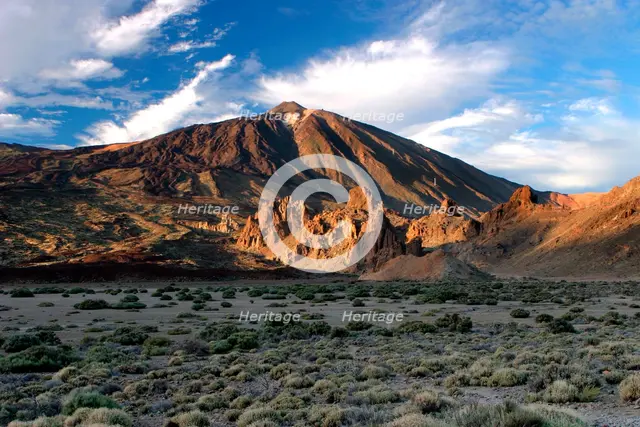 Mount Teide volcano, Parque Nacional del Teide, Tenerife, Canary Islands, 2007. Creator: Peter Thompson.