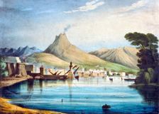 Mount Vesuvius, as represented at the Surrey Zoological Gardens Southwark, London, 1837. Artist: Anon