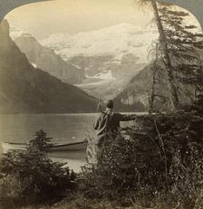 Mount Victoria, Rocky Mountains, Alberta, Canada.Artist: Underwood & Underwood