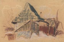 Mountain cottage, around 1929. Creator: Zolo Palugyay