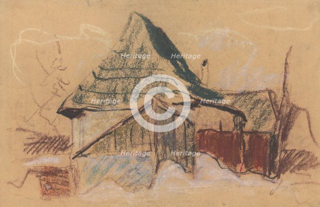 Mountain cottage, around 1929. Creator: Zolo Palugyay.