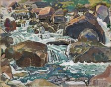 Mountain Creek near Champéry, 1916. Creator: Hodler, Ferdinand (1853-1918)