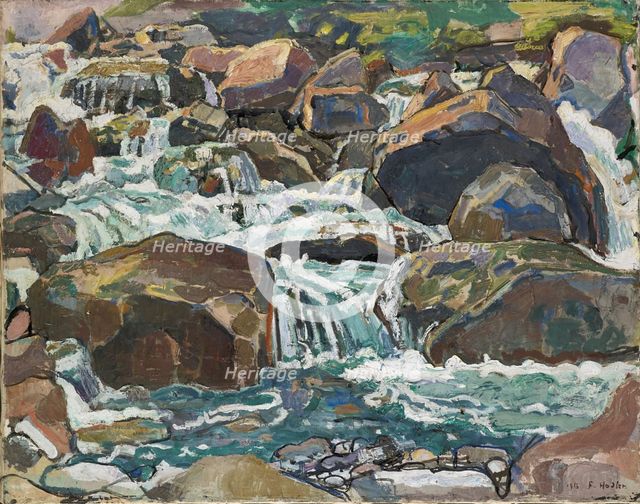 Mountain Creek near Champéry, 1916. Creator: Hodler, Ferdinand (1853-1918).