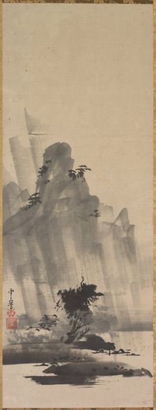 Mountain and River in Storm, first half of 17th century. Creator: Hirowatari Setsuzan (Japanese, ?-1674)