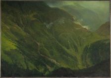 Mountain Gorge, 19th century. Creator: Albert Bierstadt