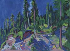 Mountain forest study, 1936. Creator: Kirchner, Ernst Ludwig (1880-1938)