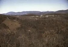 Mountain farms along the Skyline Drive, Va., ca. 1940. Creator: Jack Delano