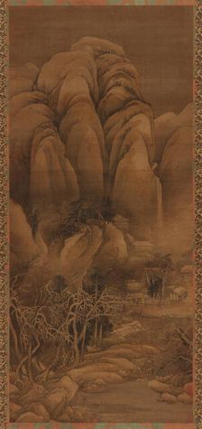 Mountain Hamlet after Snow, Ming or Qing dynasty, 17th century. Creator: Unknown