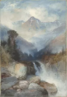 Mountain of the Holy Cross, 1890. Creator: Thomas Moran