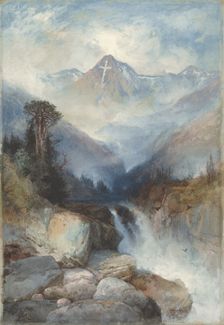 Mountain of the Holy Cross, 1890. Creator: Thomas Moran