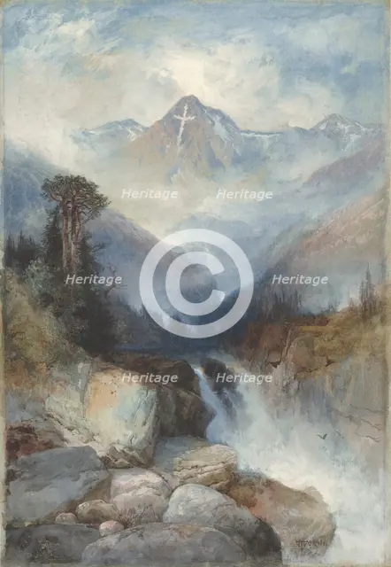 Mountain of the Holy Cross, 1890. Creator: Thomas Moran.