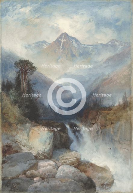 Mountain of the Holy Cross, 1890. Creator: Thomas Moran.