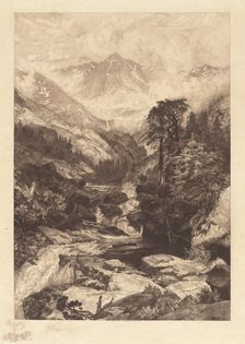 Mountain of the Holy Cross, Colorado, 1888. Creator: Thomas Moran