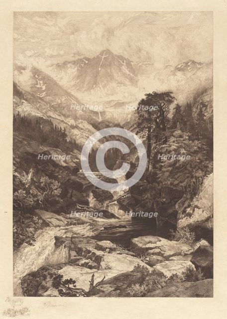 Mountain of the Holy Cross, Colorado, 1888. Creator: Thomas Moran.