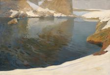 Mountain lake, 1913. Creator: Alfred Poell