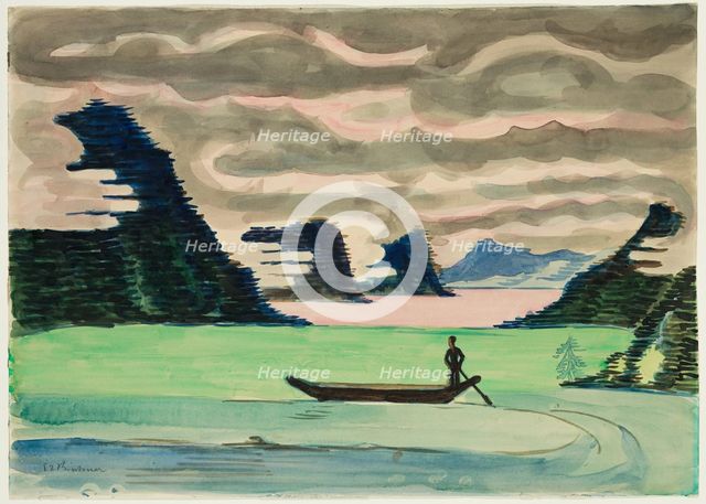 Mountain Lake, c1930. Creator: Ernst Kirchner.