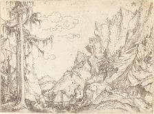 Mountain Landscape, 1510/1525. Creator: Erhard Altdorfer