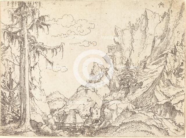 Mountain Landscape, 1510/1525. Creator: Erhard Altdorfer.