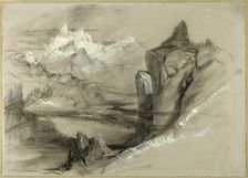 Mountain Landscape, 1834/73. Creator: John Ruskin
