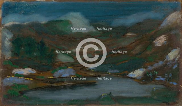Mountain landscape, 1910-1920. Creator: Ferdinand Katona.