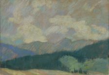 Mountain landscape, 1930-1940. Creator: Zolo Palugyay