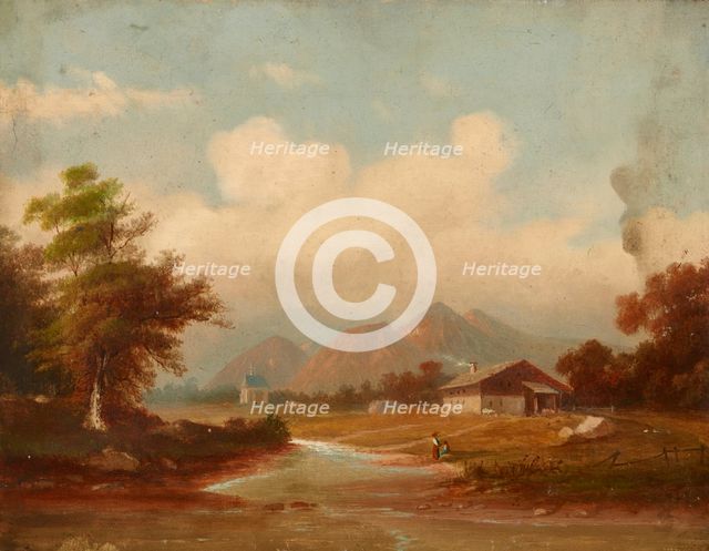 Mountain Landscape, 19th century. Creator: Unknown.