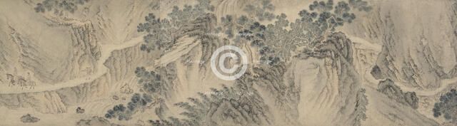 Mountain landscape, October - November 1703. Creator: Shang Rui.