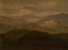 Mountain landscape at Civitella, 1845. Creator: Ernst Meyer