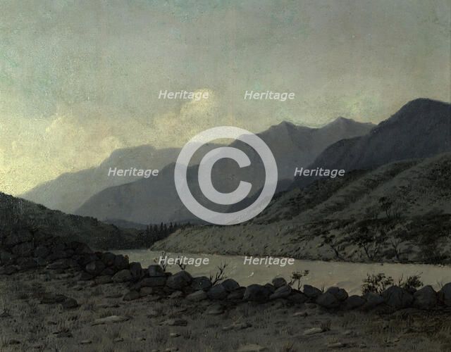 Mountain Landscape. Altai, 1850-1899. Creator: Pavel Mikhailovich Kosharov.