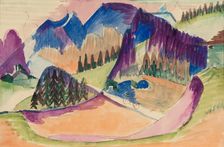 Mountain Landscape, between 1923 and 1926. Creator: Ernst Kirchner