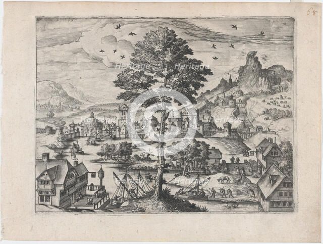 Mountain Landscape, ca. 1570., ca. 1570. Creators: Anon, Lucas Gassel.