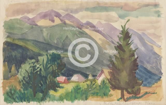 'Mountain landscape, Tione', c1950.  Creator: Shirley Markham.