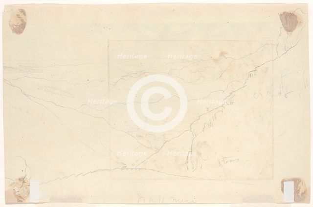 Mountain Landscape [verso], c. 1828. Creator: Thomas Cole.