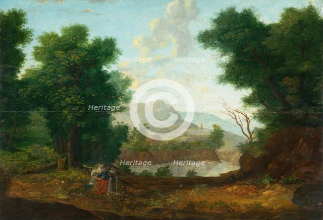 Mountain Landscape with a Pond, 1620. Creator: Unknown.