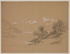 Mountain Landscape with a River, 19th century. Creator: John William Casilear