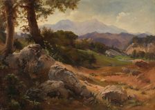 Mountain Landscape with Goats, Undated. Creator: Johann Wilhelm Schirmer