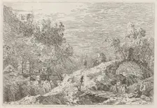 Mountain Landscape with Five Bridges, c. 1735/1746. Creator: Canaletto