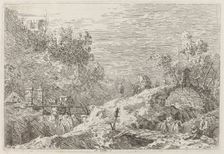 Mountain Landscape with Five Bridges, c. 1735/1746. Creator: Canaletto