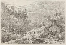 Mountain Landscape with Five Bridges, c. 1735/1746. Creator: Canaletto