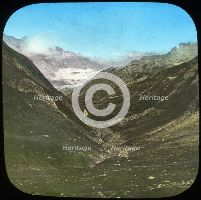 Mountain scene, India, late 19th or early 20th century. Artist: Unknown