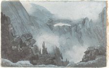 Mountain Scene with Rocks, first half 19th century. Creator: Cotman, John Sell, Follower of
