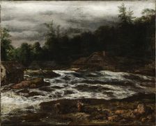Mountain Scenery with Waterfall, 1641-1679. Creator: Jan van Kessel
